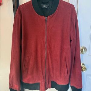 Zara Men's Red Bomber Jacket